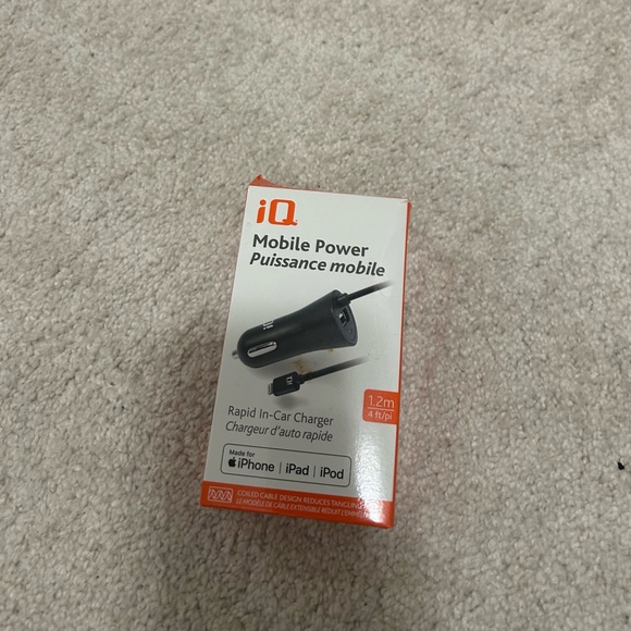 Lighter car adapter iPhone charging cord - Picture 1 of 1